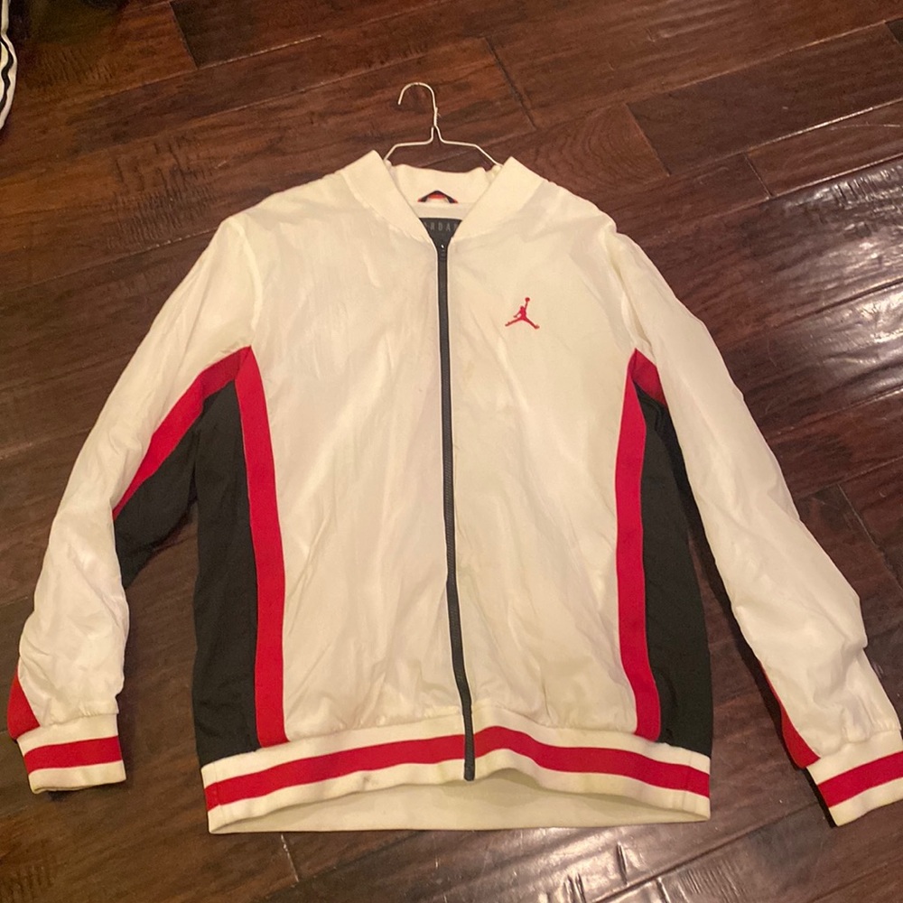 Mens Jordan Tracksuit Jacket Warm Up Material With Me… Gem